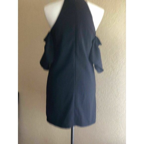 Nasty Gal Womens Black Ginny Halter Cold Shoulder - Picture 9 of 11